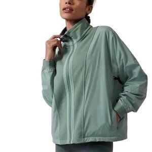NWT Athleta Women's Sage/Mint Green Fleece Utility Jacket Women’s XL